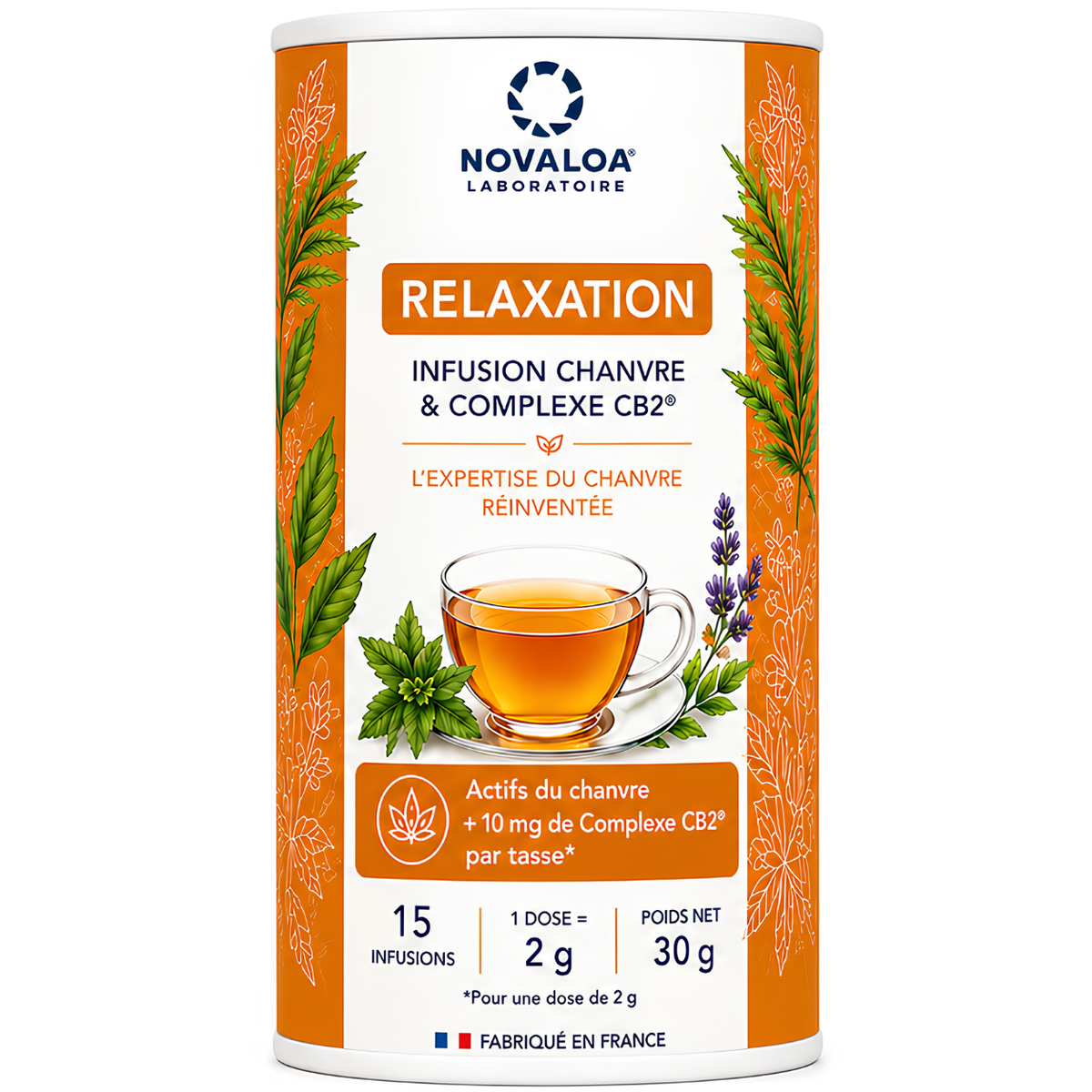 Infusion CBD Relax Fedora 420 – découvrez notre infusion aux plantes et au cannabidiol.