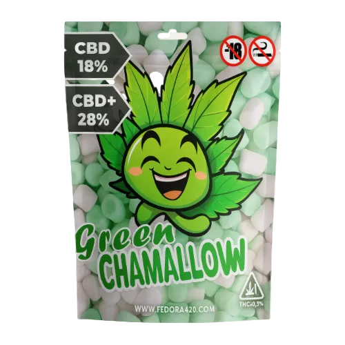 La Green Chamallow est une variété unique qui séduit par ses effets doux, relaxants et enveloppants, parfaits pour apaiser le corps et l’esprit sans lourdeur.

Son profil aromatique gourmand évoque une sucrerie d’enfance : un mélange subtil de notes sucrées et crémeuses, relevées par une touche herbacée et fraîche qui rappelle la nature à l’état pur.

En bouche, la Green Chamallow dévoile une saveur moelleuse et légèrement fruitée, avec une finale délicatement résineuse. Les amateurs de goûts sucrés et équi