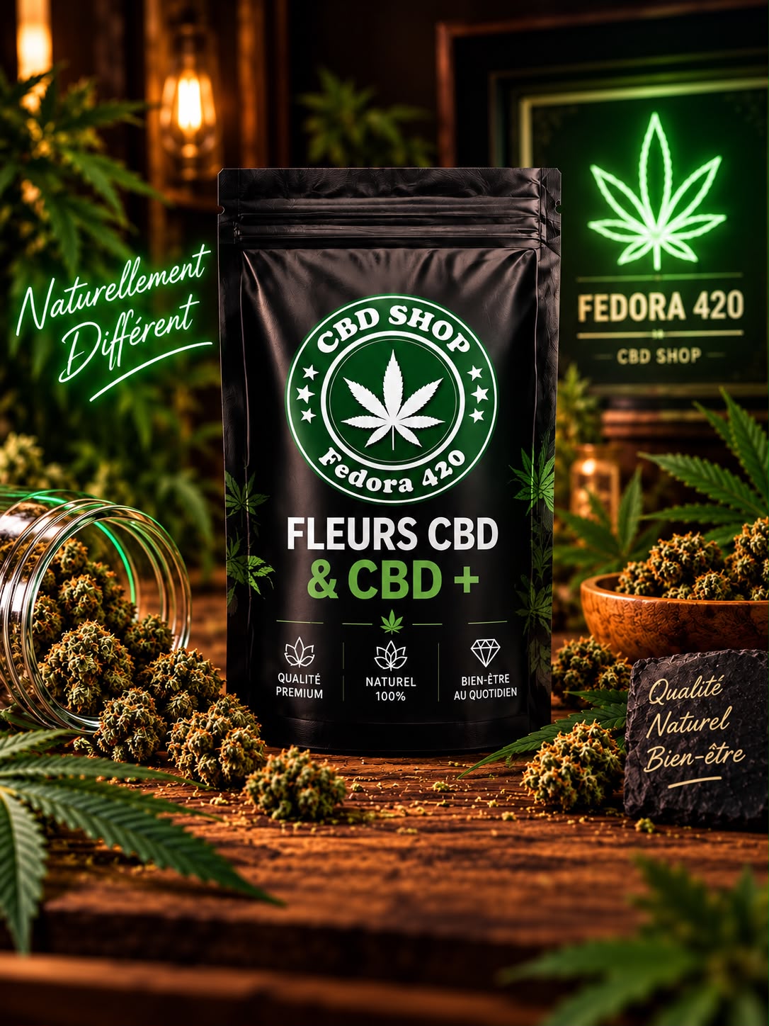 Fleurs CBD Fedora 420 – découvrez notre sélection de fleurs de cannabidiol.